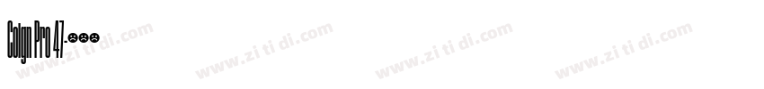 Coign Pro 47字体转换 Coign Pro 47字体转换